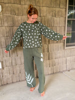 Olive Blossom Pullover