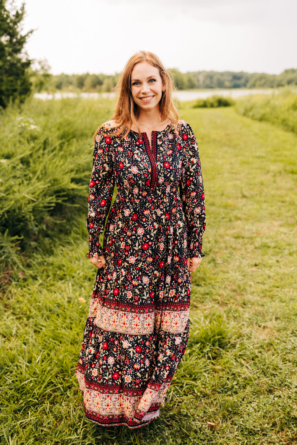 Fall Foliage Maxi Dress