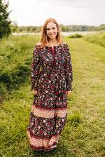 Fall Foliage Maxi Dress