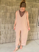 Linen Sleeveless Jumpsuit