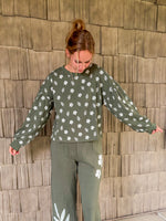 Olive Blossom Pullover