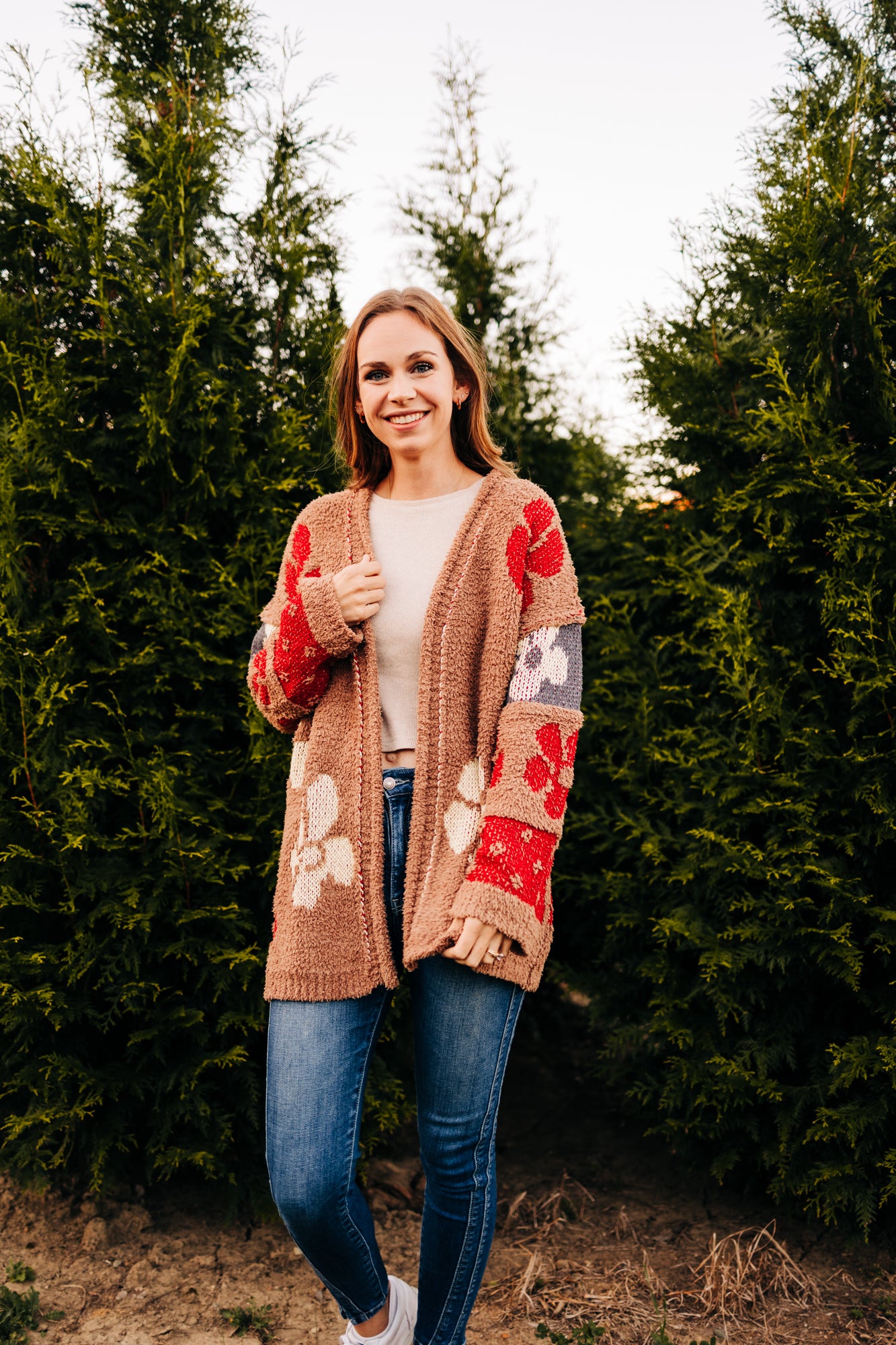 Winter Daisies Cardigan