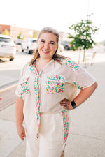 Bouquet Mesh Cardigan