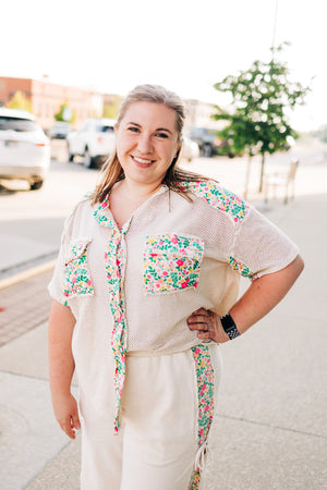 Bouquet Mesh Cardigan