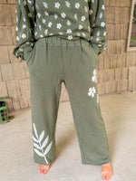 Olive Blossom Pants