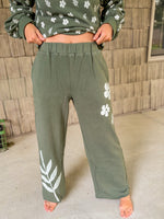 Olive Blossom Pants