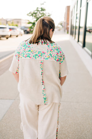 Bouquet Mesh Cardigan