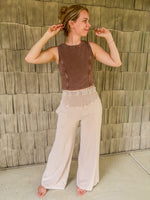 Laidback Smocked Waist Pants