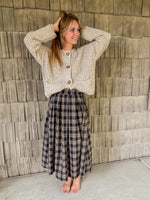Classic Plaid Midi Skirt