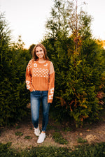 Funky Fall Floral Sweater