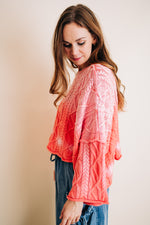 Slouchy Cable Knit Sweater