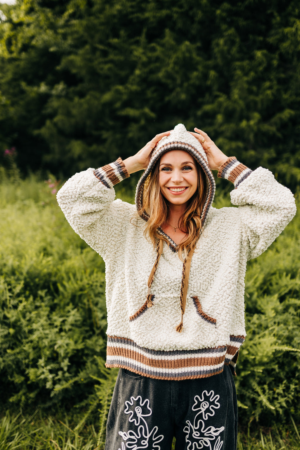 Cozy Hooded Puff Sweater