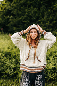 Cozy Hooded Puff Sweater