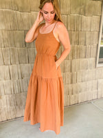Lace Vest & Sleeveless Midi Dress Set