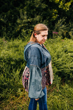 Eclectic Denim Hoodie