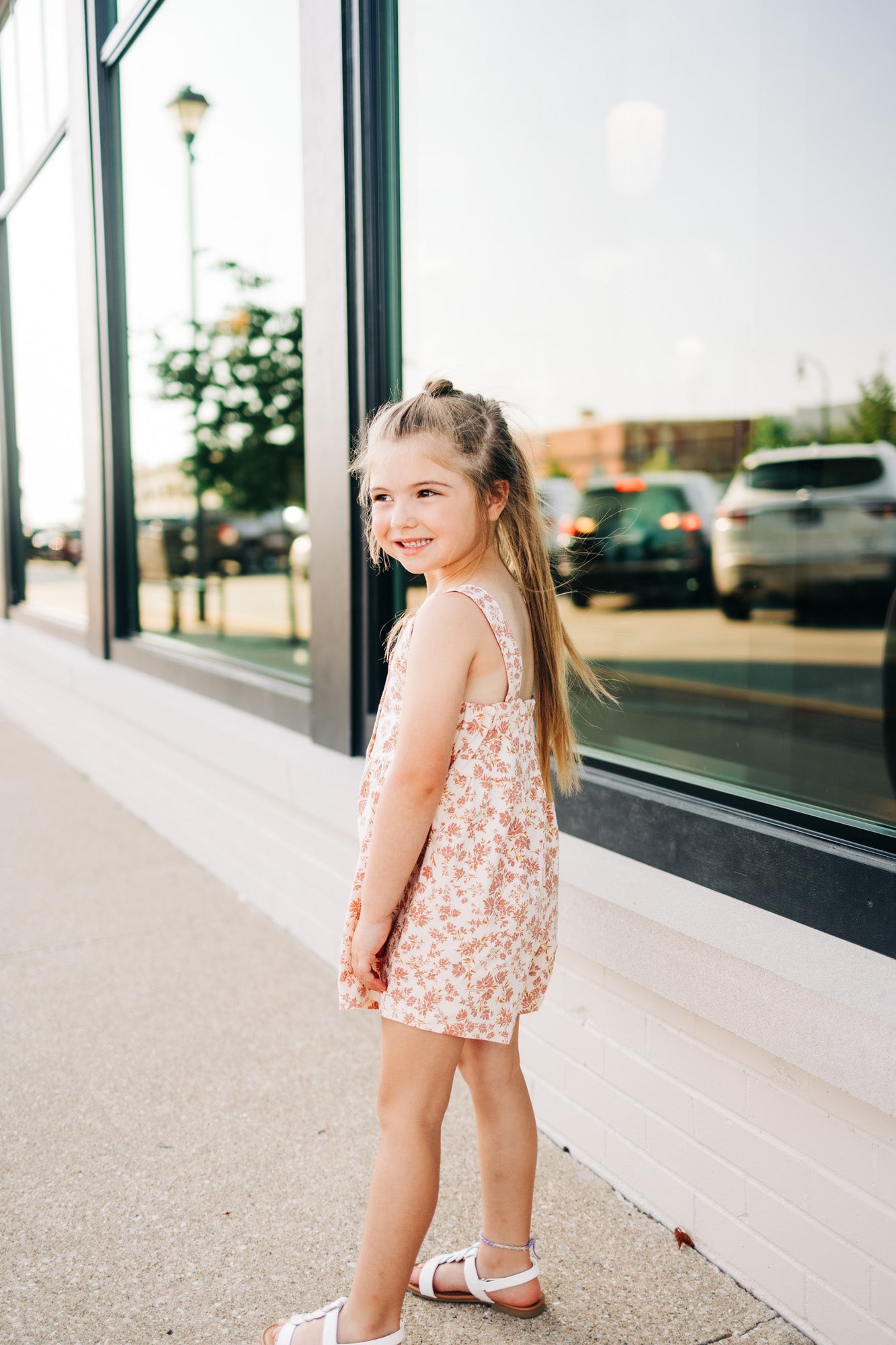 Blush Floral Tank Romper