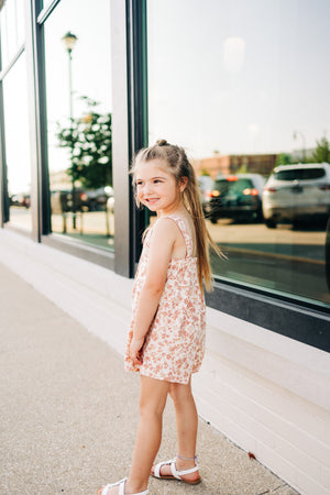 Blush Floral Tank Romper
