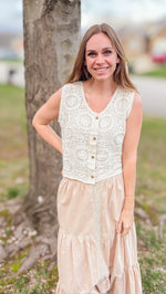 Natural Crochet Vest