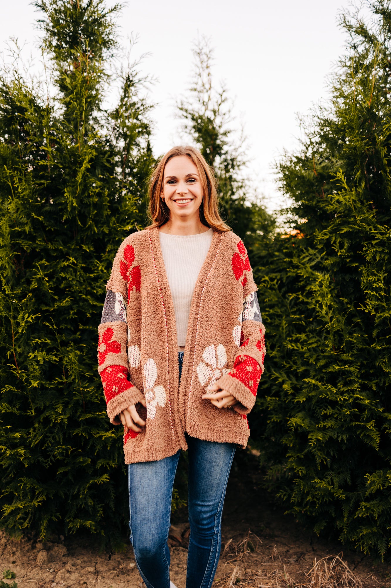 Winter Daisies Cardigan