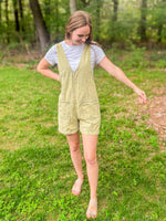 Sage Denim Romper