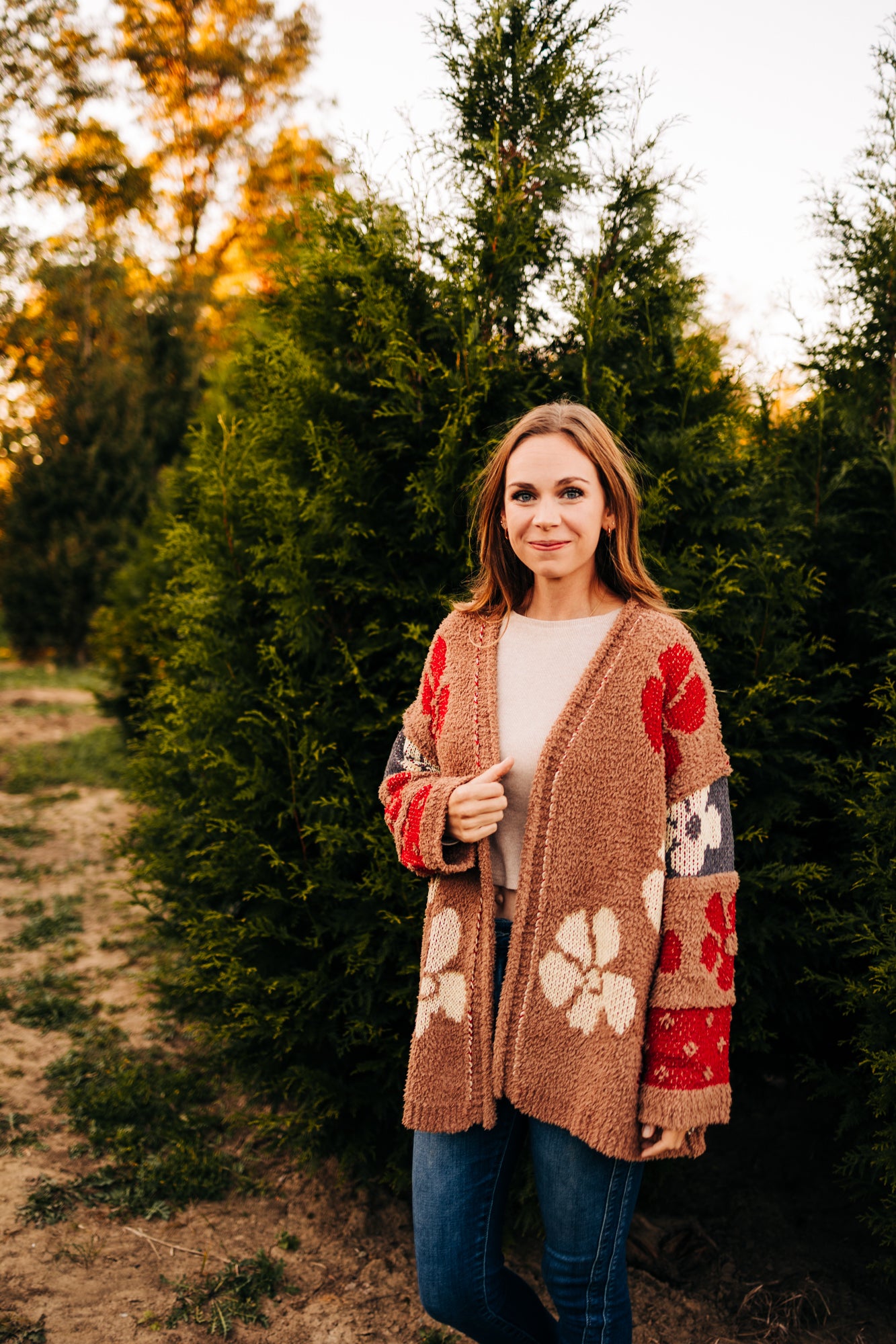Winter Daisies Cardigan