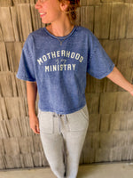 Motherhood is my Ministry Cropped Tee