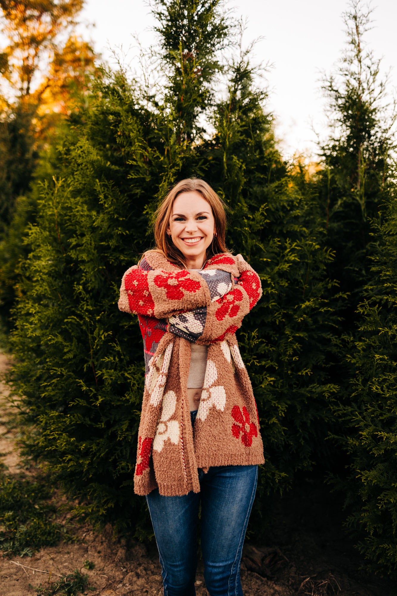 Winter Daisies Cardigan