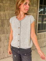 Hazy Morning Sleeveless Cardigan