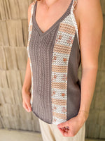 Cozy Bloom Sweater Tank