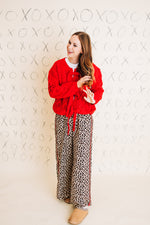 Wide Leg Leopard Pants