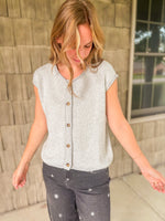 Hazy Morning Sleeveless Cardigan