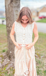 Natural Crochet Vest