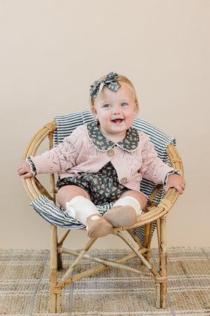 Olive Bloom Bubble Romper