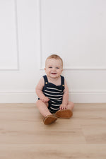 Nautical Stripe Knit Bubble Romper