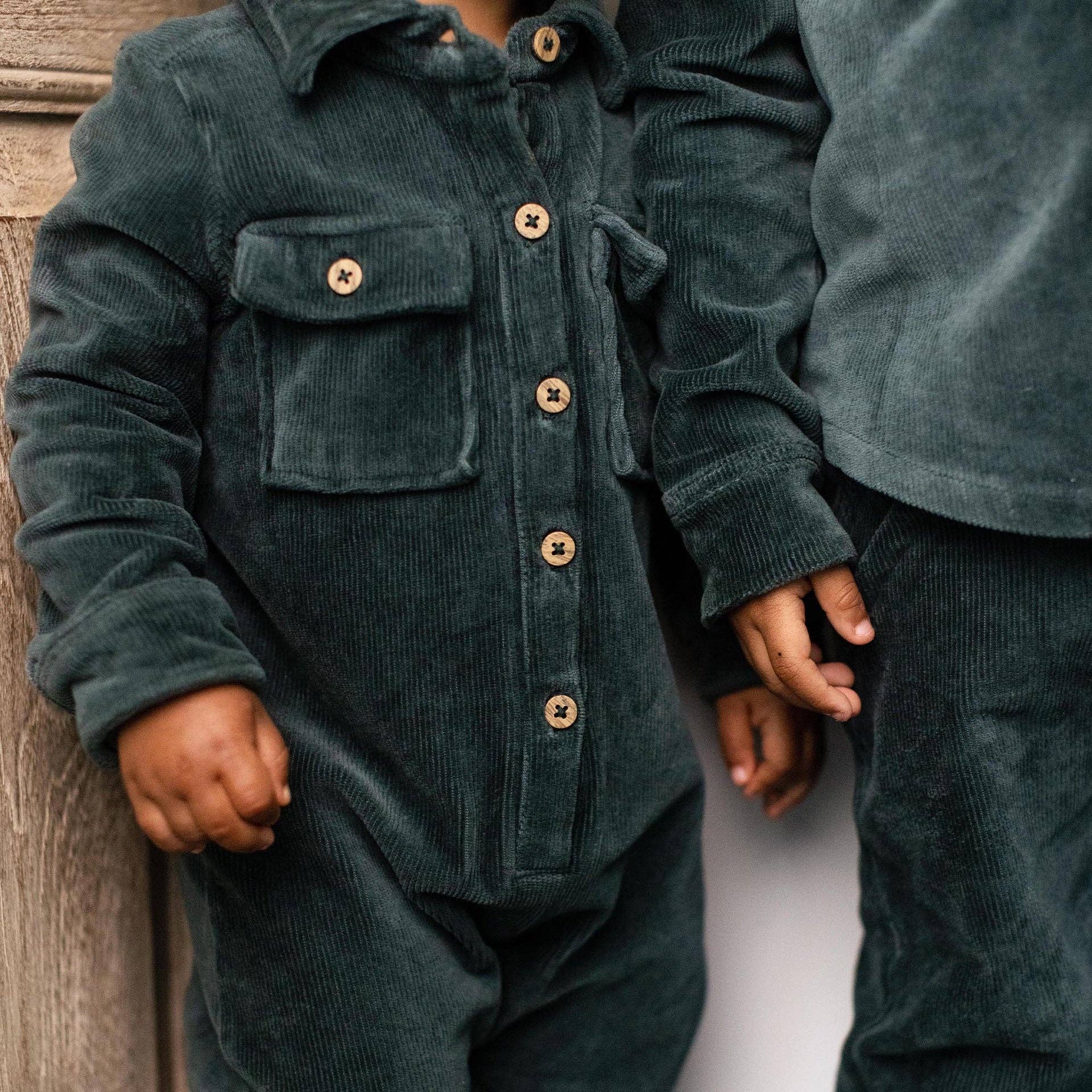 Knit Corduroy Baby Jumpsuit