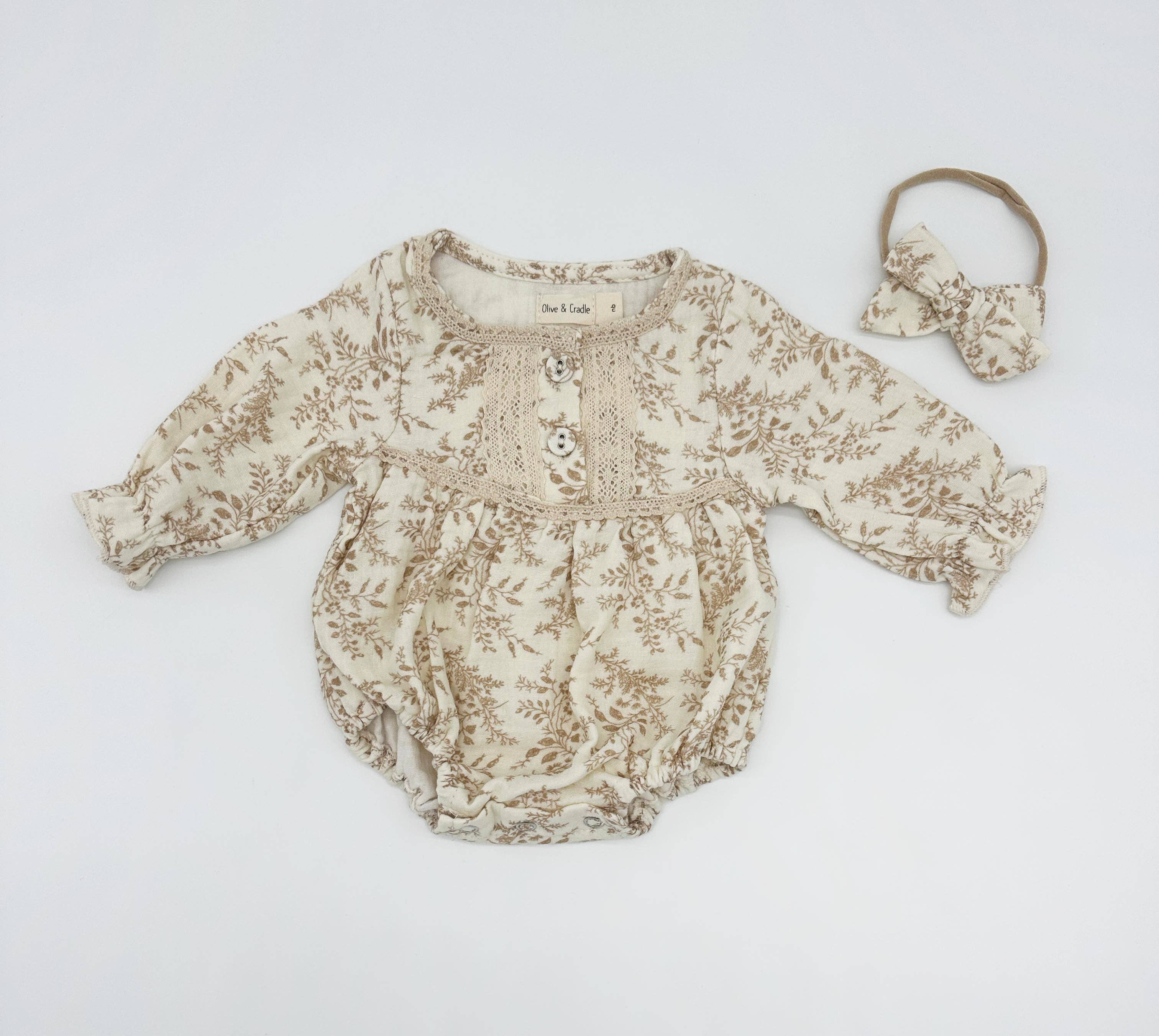 Elodie Romper + Bow