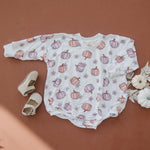Pastel Pumpkins Bamboo Bubble Romper